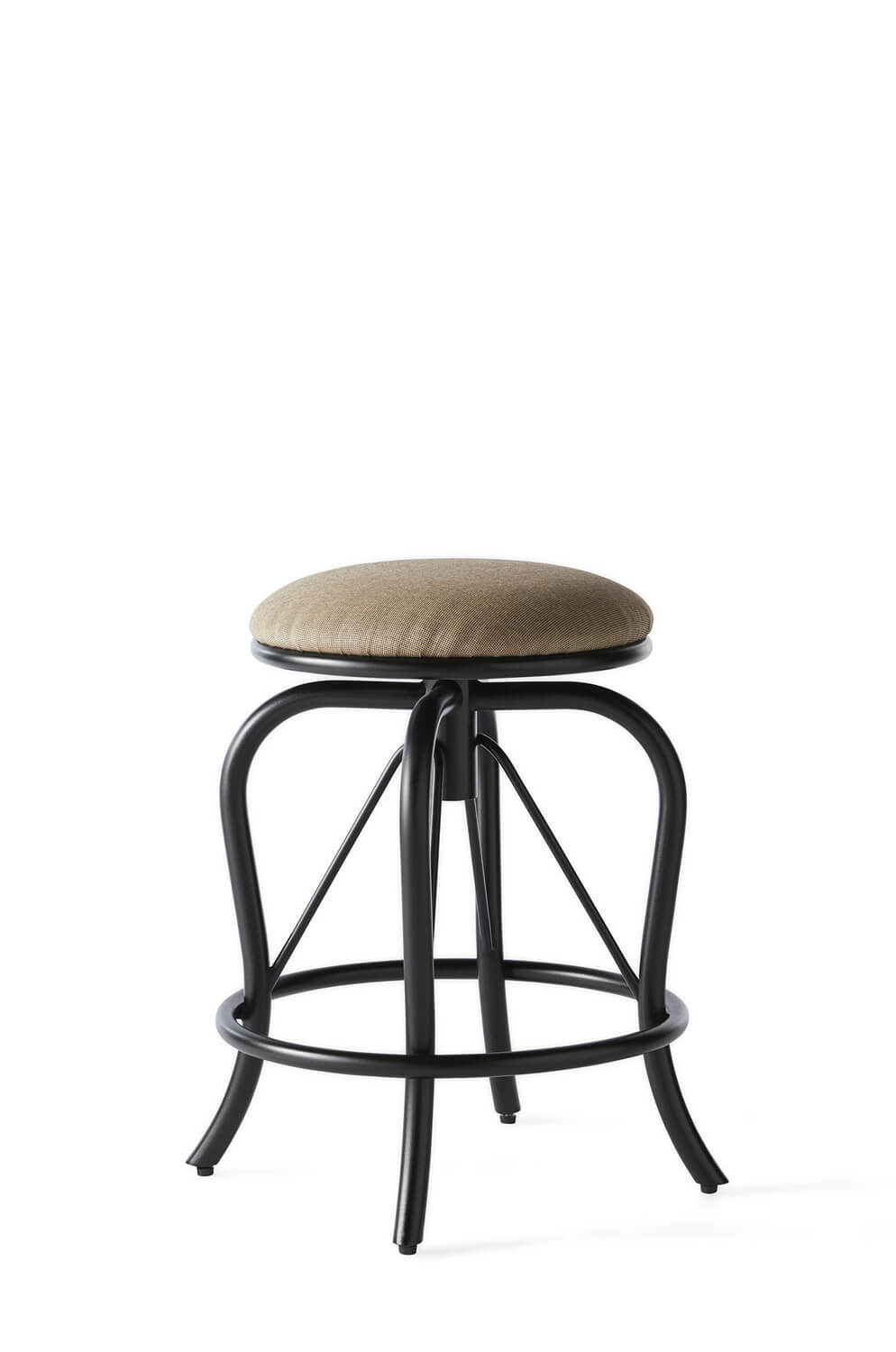 Mallin BS-010 M-Series Backless Outdoor Swivel Counter Stool