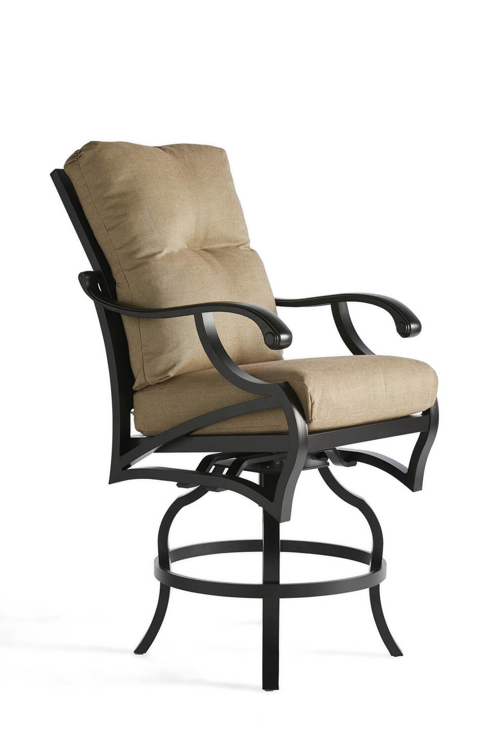 Mallin's Volare Outdoor Swivel Counter Stool with Arms