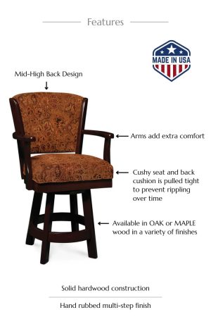 Features of this bar stool