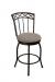 Wesley Allen's Pittsburg Swivel Bar Stool with Back and Round Seat Cushion
