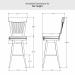 Amisco's Annabelle Bar Height Dimensions