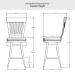 Amisco's Annabelle Counter Height Dimensions