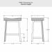 Amisco's Miller Counter Height Dimensions