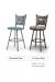 Trica Creation Collection Swivel Stool - Available in Standard Seat or Comfort Seat