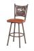 Trica Creation Collection Swivel Stool with Elk Design on Backrest