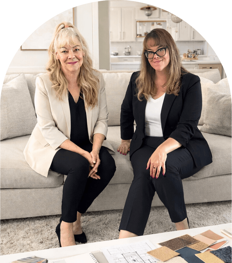 Deborah and Stephanie at Barstool Comforts
