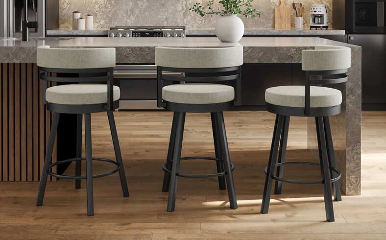 Ronny Swivel Bar Stools by Amisco