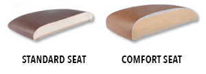 Standard Seat versus Comfort Seat