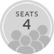 Seats 4 People
