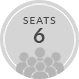 Seats 6 People