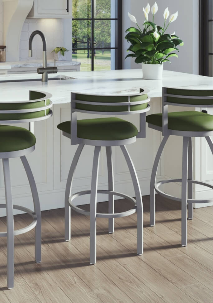 Link, Green Bar Stools