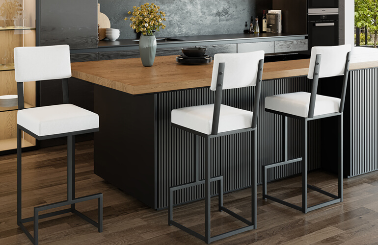 Bar Stool Spacing Guide For A, Bar Stools That Won T Tip Over