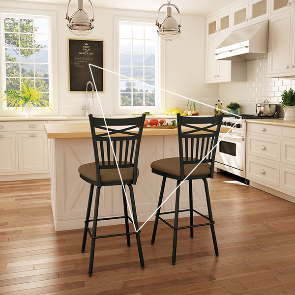 Black kitchen bench discount stools