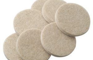 Felt pads for bar stools
