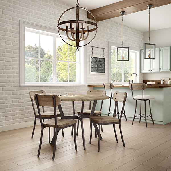 Dining Room Sets With Matching Bar Stools : Harper & Bright Designs Espresso 5-Piece Dining Set Wood ... / Steve silver dining sets, tables, arm and armless chairs in various designs from steve silver.