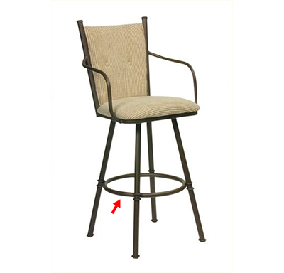 Bar stools with strong footrests.