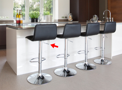 Lever on Adjustable Height Stools