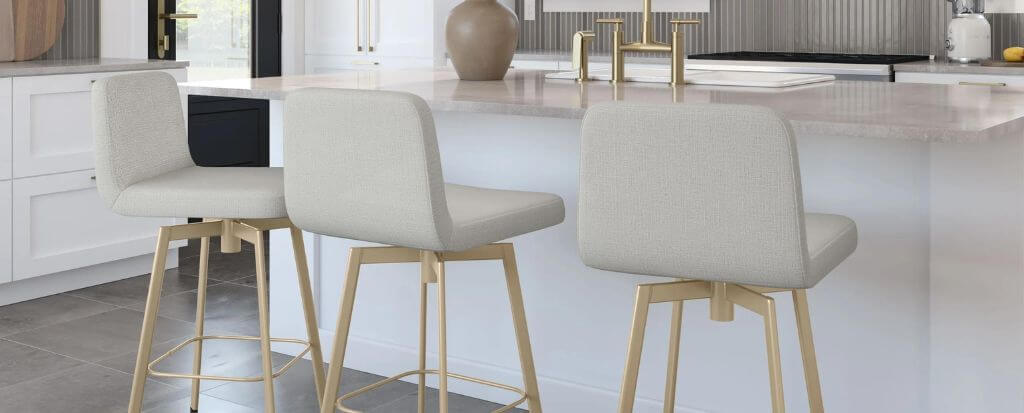 Featuring the Tully bar stools by Amisco