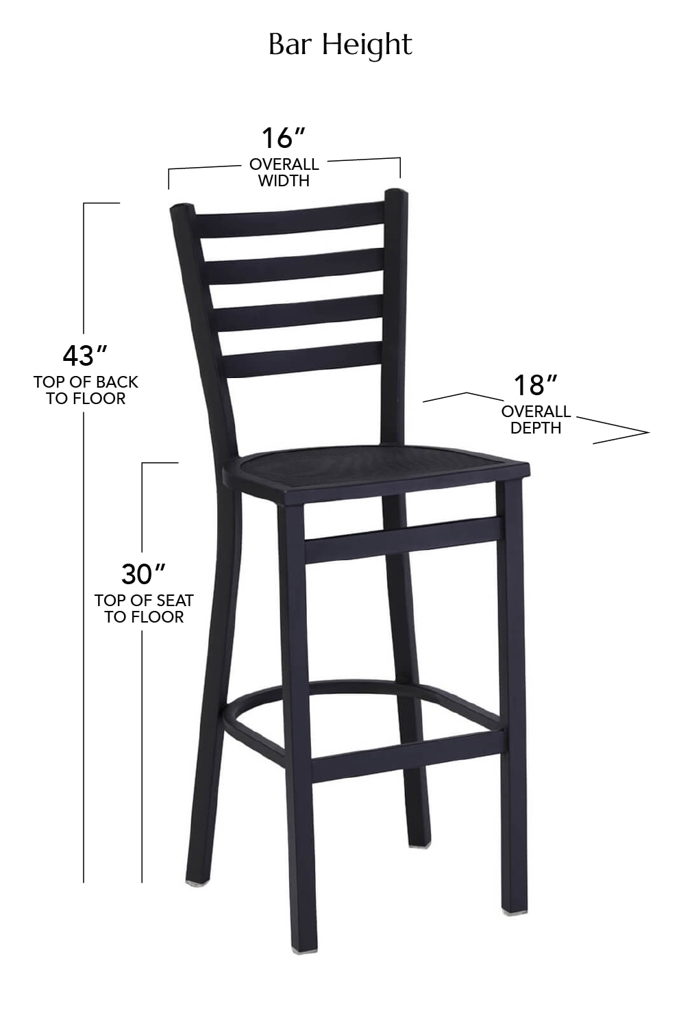 Bar Height Dimensions