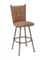 Button Tufted Back Bar Stools