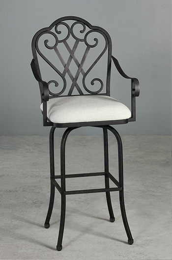 Wesley Allen's Dallas Swivel Stool with Arms