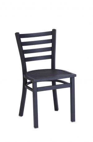 Holland's OD400 Black Outdoor Dining Chair with Ladder Back Design