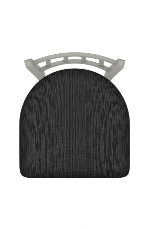 Holland's Contessa Swivel Stool - Top View of Seat Cushion and Curved Backrest