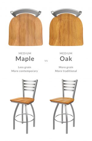 Holland's Jackie #410 Comparison Between Medium Maple vs Medium Oak Wood Finish