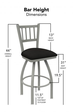 Holland's Contessa Swivel Bar Height Stool Dimensions