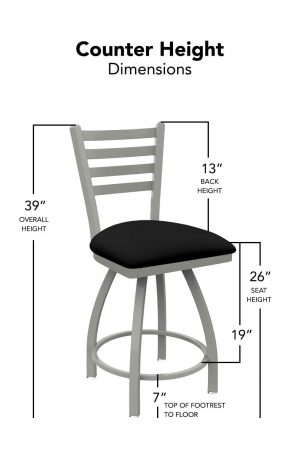 Holland's Jackie Swivel Counter Stool Height Dimensions