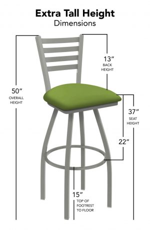 Holland's Jackie Swivel Extra Tall Height Stool Dimensions