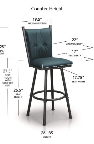 Trica's Arthur Counter Height Dimensions
