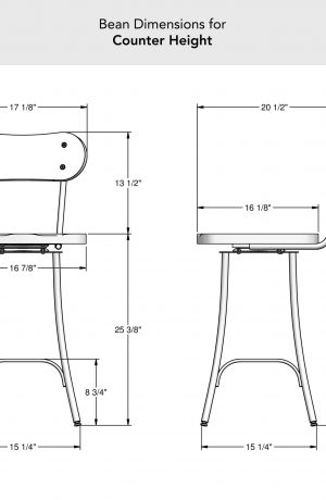 Amisco's Bean Counter Height Dimensions