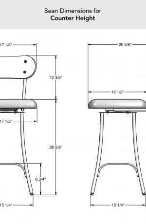 Amisco's Bean Counter Height Dimensions