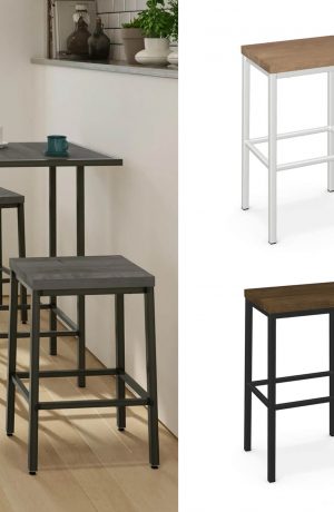 Amisco's Bradley Backless Bar Stool in a Variety of Finishes