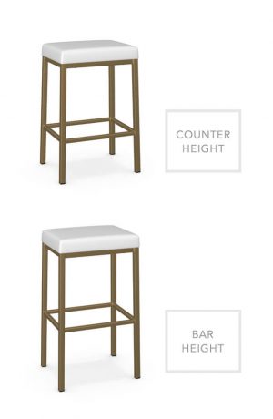 Amisco's Bradley Backless Modern Stool in Counter and Bar Heights