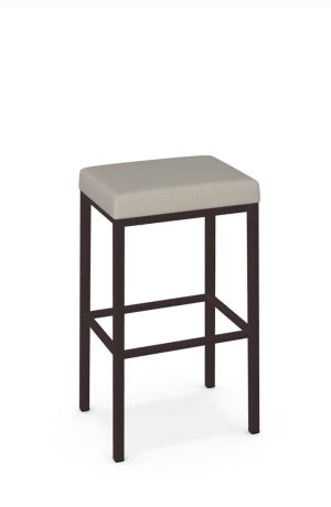 Amisco's Bradley Brown Backless Bar Stool