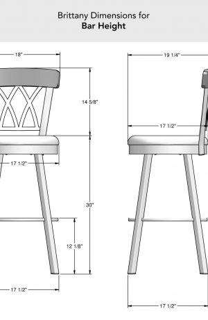 Amisco's Brittany Bar Height Dimensions