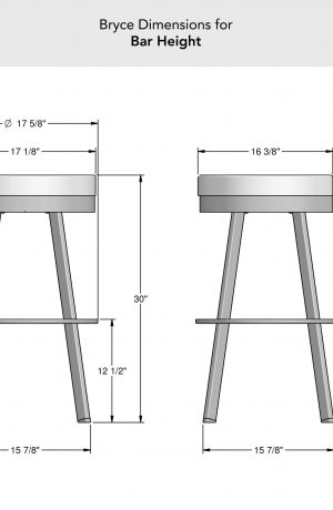 Amisco's Bryce Bar Height Dimensions