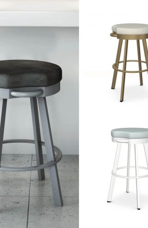Amisco's Bryce Modern Backless Bar Stool - Custom Made