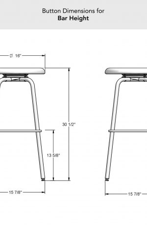 Amisco's Button Bar Height Dimensions