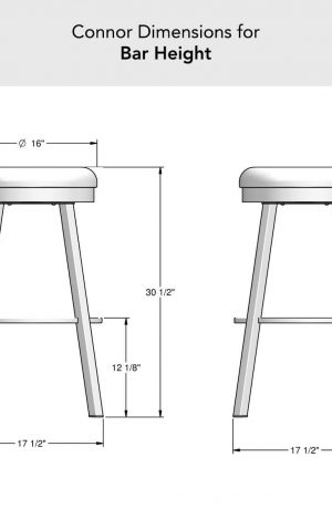 Amisco's Connor Bar Height Dimensions