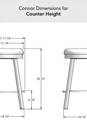 Amisco's Connor Counter Height Dimensions