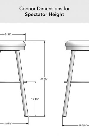 Amisco's Connor Spectator Height Dimensions