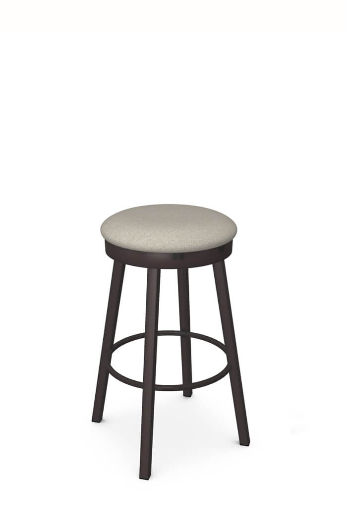 Connor Round Backless Swivel Bar Stool, Backless Counter Height Stools