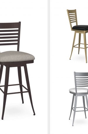 Amisco's Costa Customizable Swivel Bar Stool in a Variety of Colors