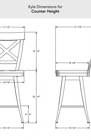 Amisco's Kyle Counter Height Dimensions