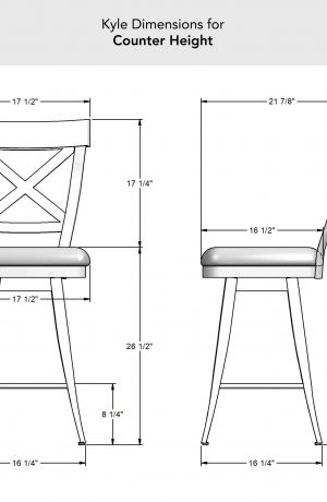 Amisco's Kyle Counter Height Dimensions