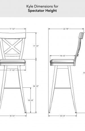 Amisco's Kyle Spectator Height Dimensions