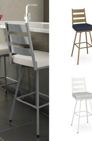 Amisco's Level Customizable Swivel Bar Stool in a Variety of Colors